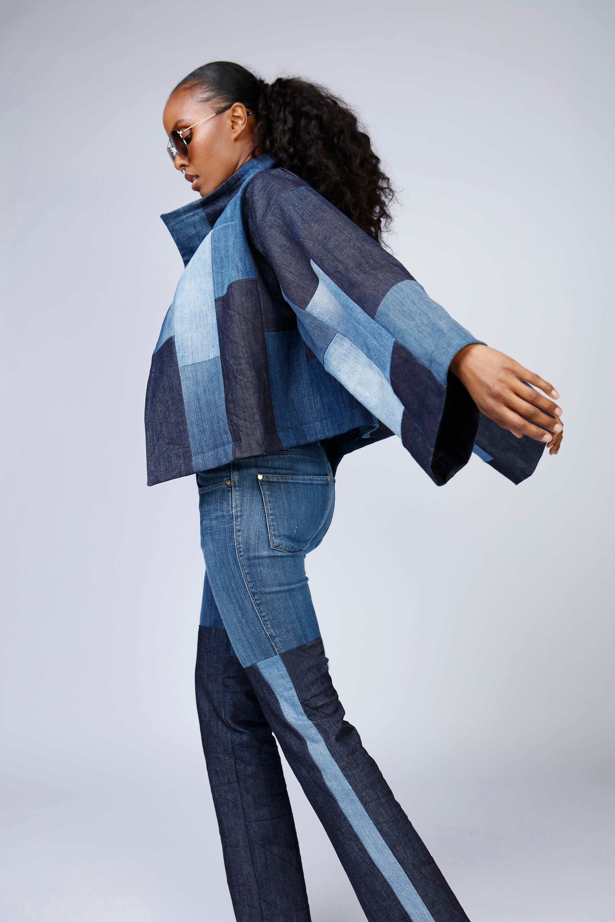 Look: Patchwork Jacket and Jeans